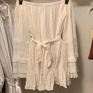 White off the shoulder dress